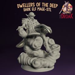 DarkElf_STL_var1.jpg Archivo STL Dark Elf Mage - Moradores de las profundidades・Diseño imprimible en 3D para descargar
