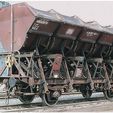 120_6001621.jpg Dump Truck Dump Truck Bulk Goods Wagon Ommi 51 DB Era III approx. 1 : 22.5 LGB Garden Railway