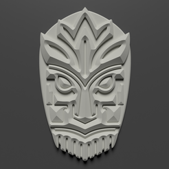 1.png Totem Mask - 3D STL Model For CNC and 3D Printer