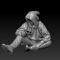 ZBrush_lAF8zC23AC.png Girl with mobile device sitting
