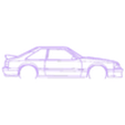 mustang cobra 1993.stl Wall Silhouette: Ford Set