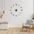 image214.png Minimalist wall clock Roman numerals 60 cm in diameter