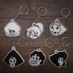 todos.jpg Fichier 3D Porte-clés Steven universe・Modèle à imprimer en 3D à télécharger