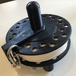 IMG_4022.JPG Free 3D file Reel Winder with Airsoft Pellet Bearing・3D printer model to download