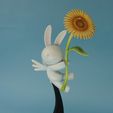 wish-bunny1.jpg Clamp Wish bunny with flower anime manga