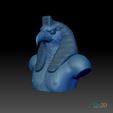 3Dprint3.jpg Horus - Anubis bust
