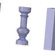 blsn06wform-blsn-stl-04.jpg custom-made concrete or plaster baluster with casting mold 3d-print cnc