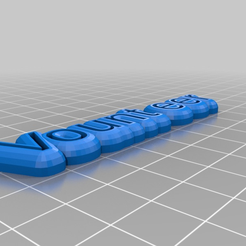 2d0dcfbb23c65be802a4bd4eb7e0f471.png 3D-Datei Ehrenamtlicher Textmagnet kostenlos・Modell für 3D-Druck zum herunterladen
