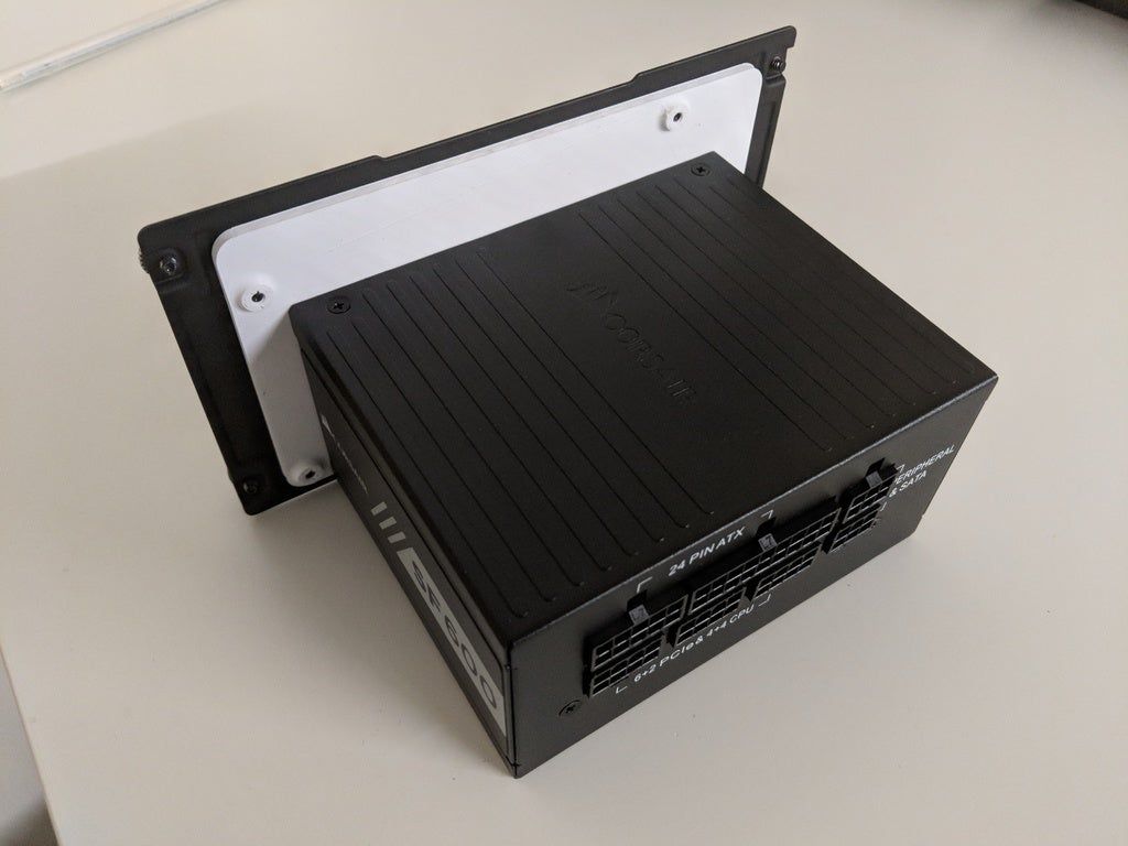 Download free STL file SFX to ATX Power Supply Adapter Bracket • 3D