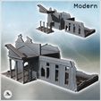1-PREM.jpg French neo-classical-style courthouse with columned entrance and pediment (36) - Modern WW2 WW1 World War Diaroma Wargaming RPG Mini Hobby