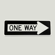 Señalética-pública-estadounidense,-one-way-1.1-SEP0004.png American Public Sign, New York, One Way // American Public Sign. New York, One Way