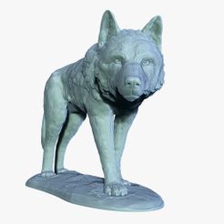 search.jpg Wolf Statue