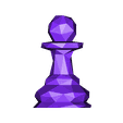 Pawn.obj Chess Set LowPoly