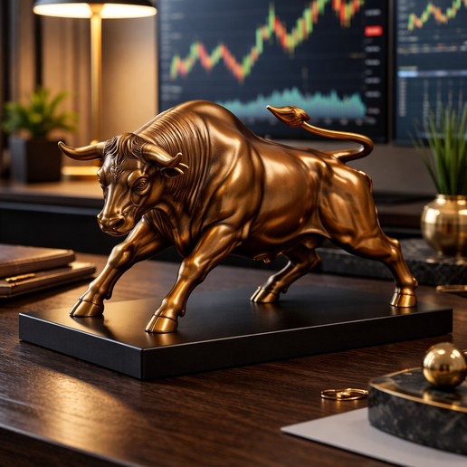 Wall Street Charging Bull - Power Statue STL