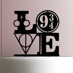 33d97280fcf505bff4ff36176ed85e82.png STL file Cake Topper Harry potter love・3D print model to download, Cookiecutters13