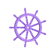 seawheel_v03_full_obj.obj Ships Steering Wheel v03 for 3d-print and cnc