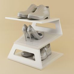 1.jpg Free STL file Shoe holder and display・3D printing design to download