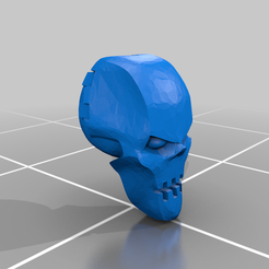 Space_Zombie_Head-_Destroyer_Plain.png Free STL file Space Zombie Large Brute Heads・3D printing template to download