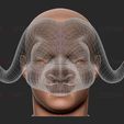 z10.jpg Squid Game Mask - Vip Buffalo Mask Cosplay 3D print model