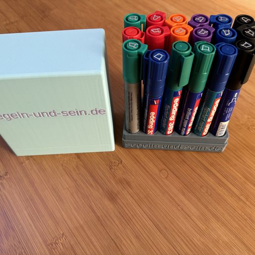 STL file Pencil box 18 whiteboard pens Edding, Staedler, ️ ・3D