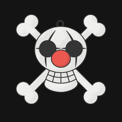 piratas-de-buggy-bandera-v1-sin-fondo.png Fichier STL une pièce/chaîne de clés drapeau pirate porte-clés buggy・Design pour imprimante 3D à télécharger