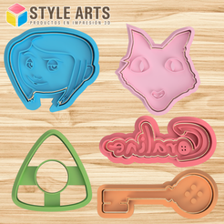CORALINE.png STL file Coraline cookie cutter - Cookies cutter - Pack・3D print object to download
