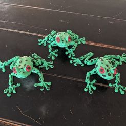 Cute Flexi Print-in-Place Frog