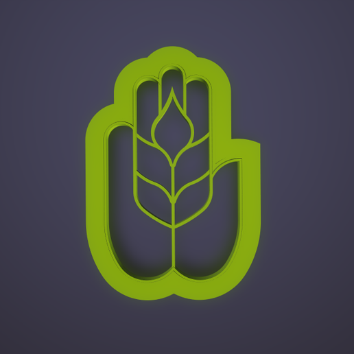 hand,polymer clay cutter 5 size 3D model