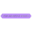 Name.stl STL file Tom Riddle Diary and The Basilisk Fang - Harry Potter・3D printer design to download