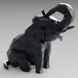 05.png Low poly elephant