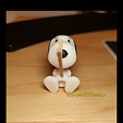 3d-snoopy.png Tea bag holder, Fisher Snoopy