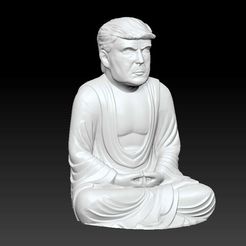 2021-03-13_034757.jpg Fichier STL Bouddha Trump 1・Objet pour impression 3D à télécharger