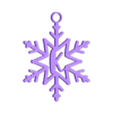 KSnowflakeInitialGiftTag.stl Letter K - Snowflake Initial Gift Tag Ornament