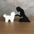 WhatsApp-Image-2023-01-10-at-13.42.40.jpeg Girl and her Maltese (straight hair) for 3D printer or laser cut