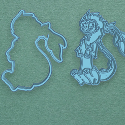 5.png Archivo STL cookie cutter raya and the last dragon・Diseño imprimible en 3D para descargar