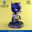 001_Batman_Color.jpg Cute chibi figures of Batman and Robin | 3D print models.