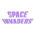 logo yellow.stl Space Invaders - retro gaming graphics