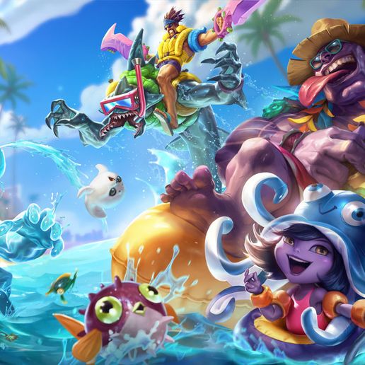 🎱 Pool Party Zac - 12 Variant Print Pack (League of Legends