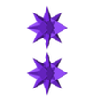 Weihnahtskugel klein.stl Christmas tree decoration kit "FestiveStars" - Christmas tree topper & star balls (large + small) FDM optimized / without supports
