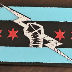 CM PUNK 2024 Logo Display by MANIACMANCAVE3D