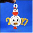 2017_19.jpg 2017 HAPPY CHINESE NEW YEAR-YEAR OF The Rooster Keychain