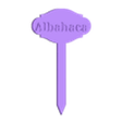 Albahaca sign.stl Garden Tag