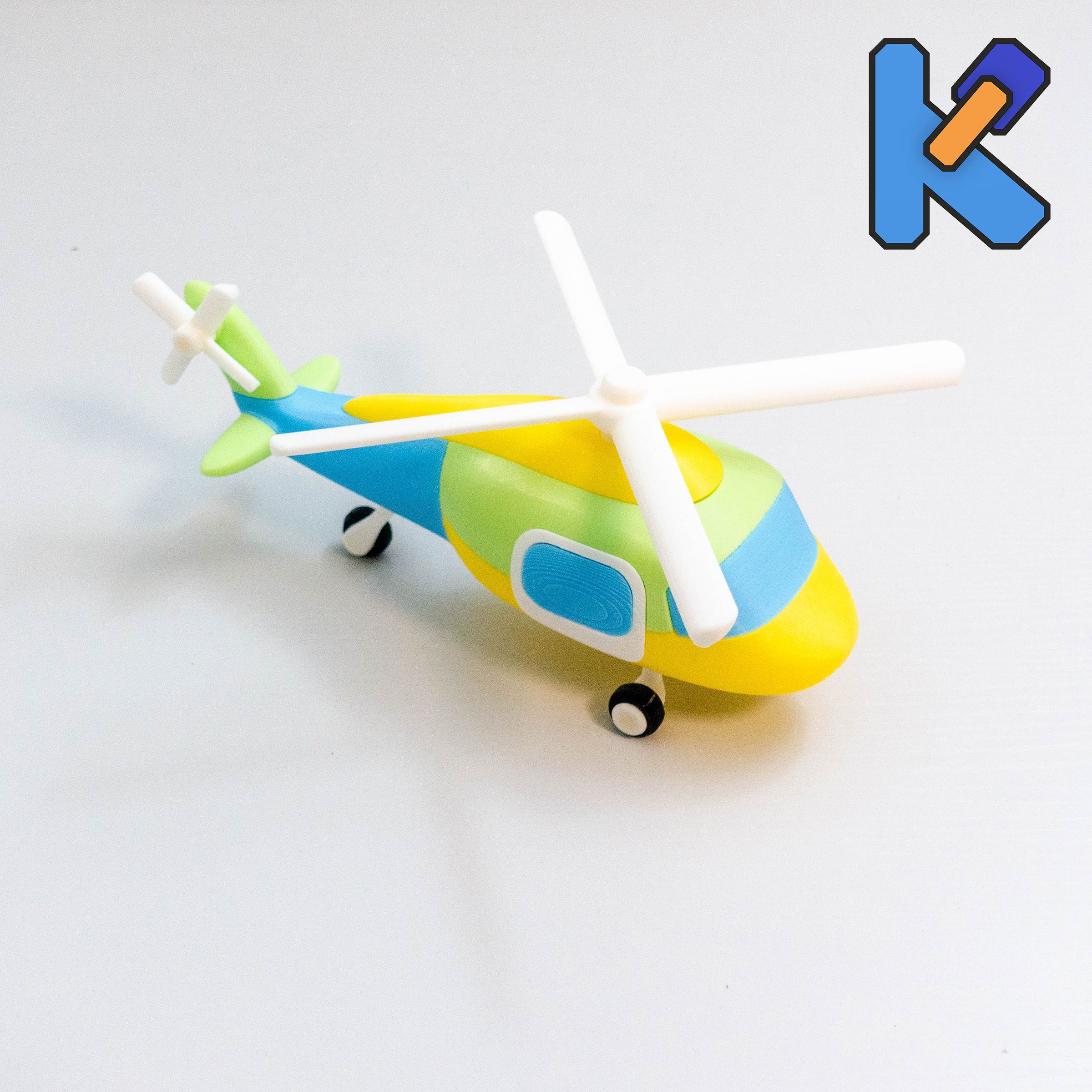 DSC09040kj.jpg Free STL file Helicopter Toy Puzzle・3D printing idea to download, HeyVye