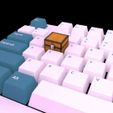 chest-minecraft.jpg Minecraft Keycap Chest for keyboard - minecraft fans setup decoration STL