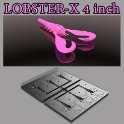 001.jpg 3D file MOLD ROBSTER-X 4 INCH. STL, STEP FILE FOR CNC AND 3D PRINT・3D printable design to download