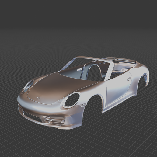 Porsche 911 Carrera 4S Cabrio 2013 Body Ready for 3D Printing