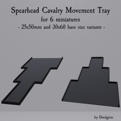 Cav-trays.jpg Spearhead Formation Cavalry Movement Tray