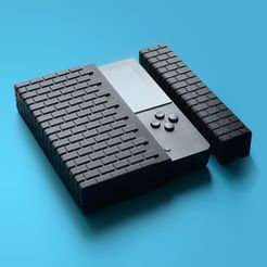 ezeeone_AP_brickcase_01.jpg Бесплатный STL файл Mario BrickWall Чехол для аналогового кармана・3D-печатный дизайн для скачивания