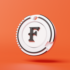 F-keychain-image-2.png STL file MAGNETIC "F" WORD KEYCHAIN・3D print design to download