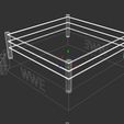 WWERing_Wireframe_view2.jpg Modèle 3D du ring de catch de la WWE